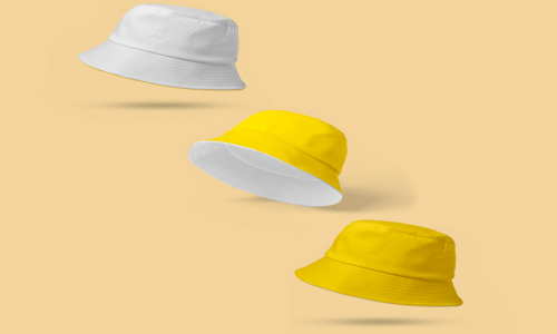 custom bucket hats with string